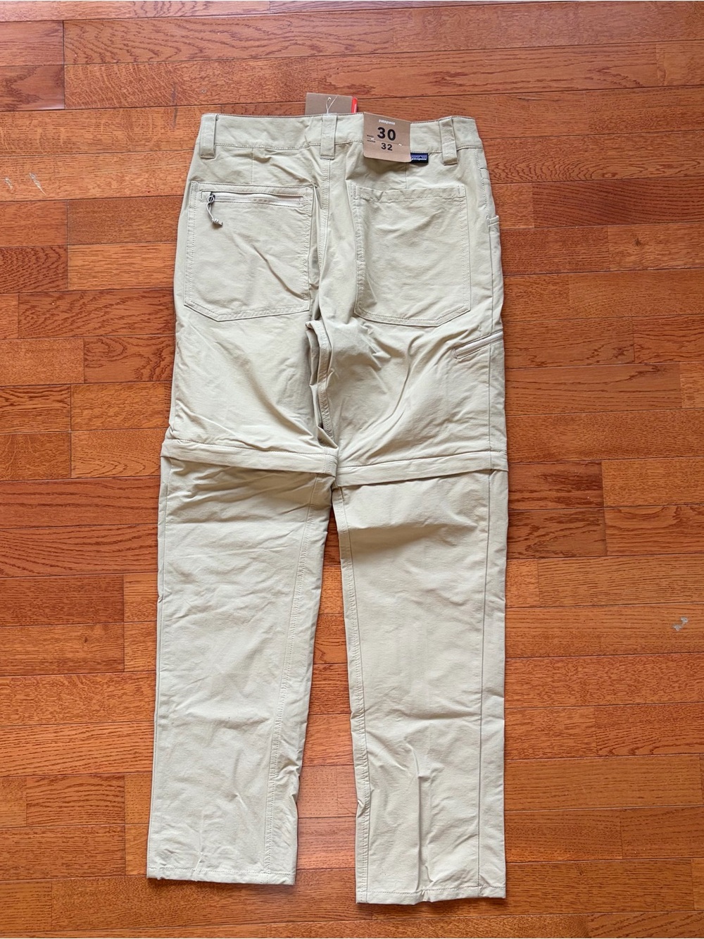 New Patagonia Quandary Convertible Pants Tan Slim Fit - Picture 3 of 6